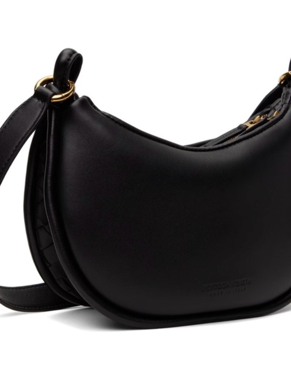 Bottega Veneta Gemelli Black Crescent Shoulder Bag New with Tags $3200 - Picture 2 of 8
